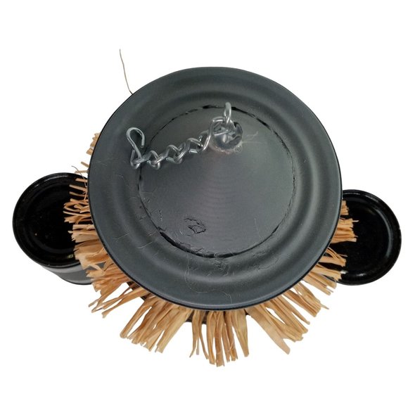 Folk Art Tin Man Scarecrow Sculpture Wizard Of Oz SHORT Recycled Robot Vintage 1 - Picture 6 of 15